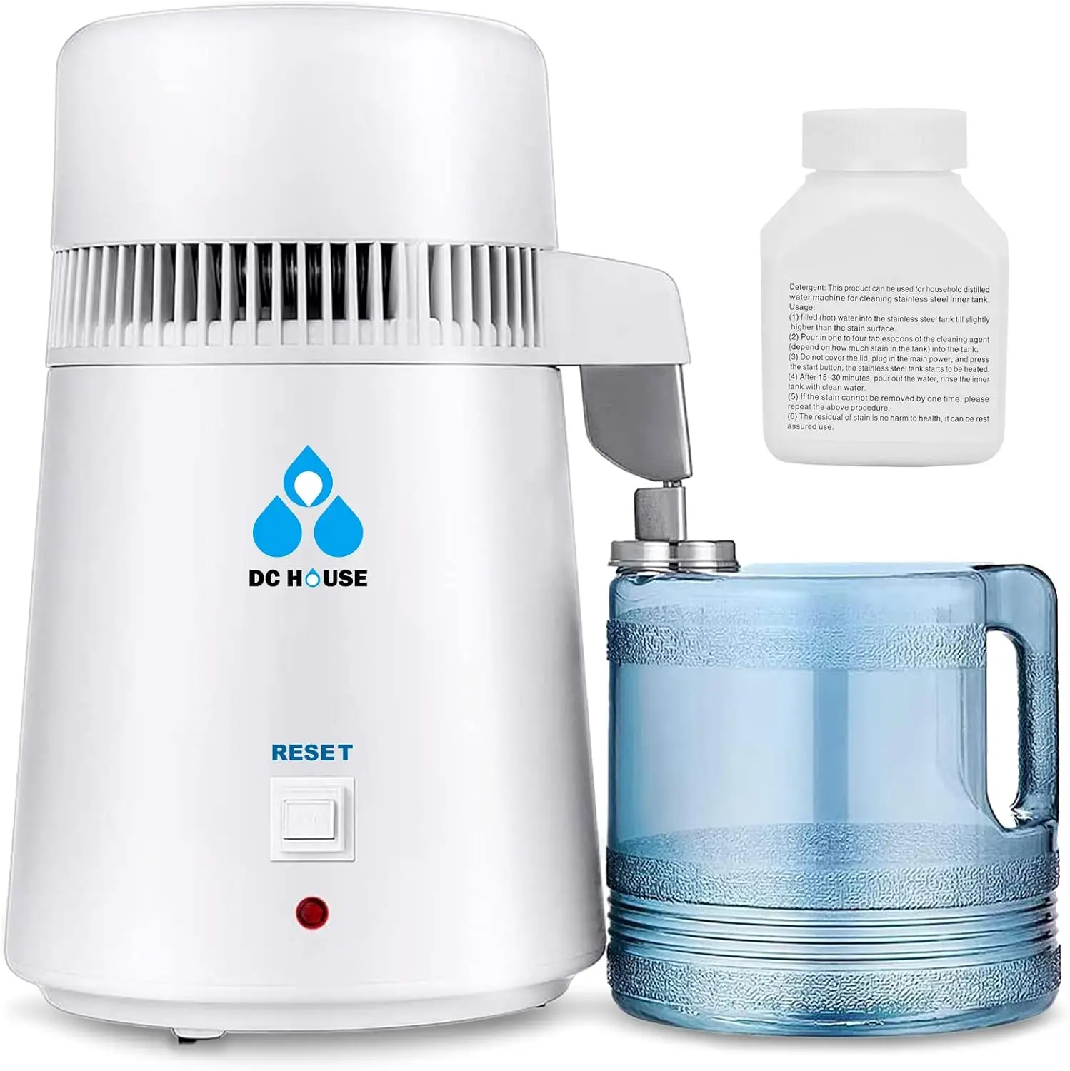 

750W 4L Water Distiller Machine for Home, Kitchen, CPAP Humidifiers - Safe & Efficient