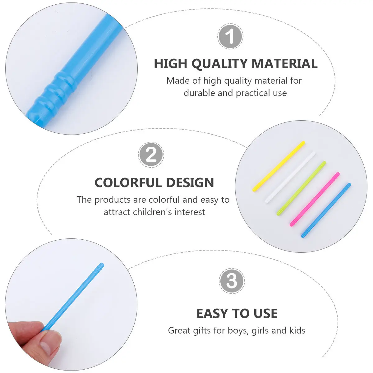 

2Sets Colorful Counting Rods Math Teaching Aid for Early Education Enhances Number Recognition Addition Subtraction Skills