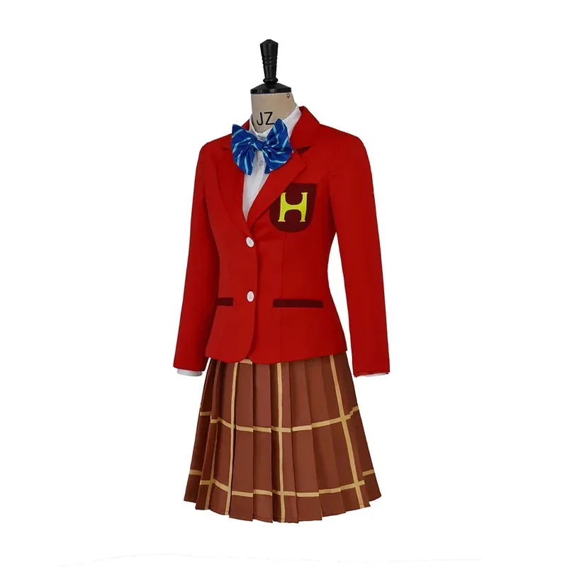 2025 Mob Psycho 100 Arataka Reigen disfraz de Cosplay colegiala para mujeres uniforme rojo traje de escenario fiesta de Halloween Outfift 2025x;8's