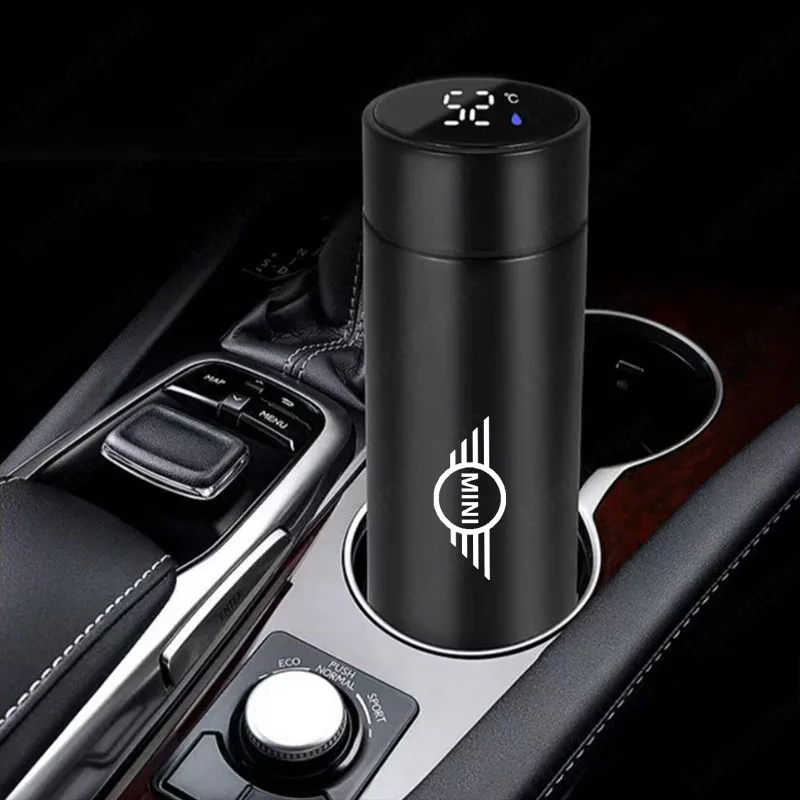 500ML Portable Stainless Steel Water Bottle Water Cup Travel Mug For Mini Cooper ONE Clubman F54 F55 F56 F57 R55 R56 R57 R60 F60