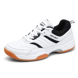 Men's Professional Table Tennis Shoes Black and White Athletic Trainers Anti-slippery Sneakers Quality Sport Male Big Size