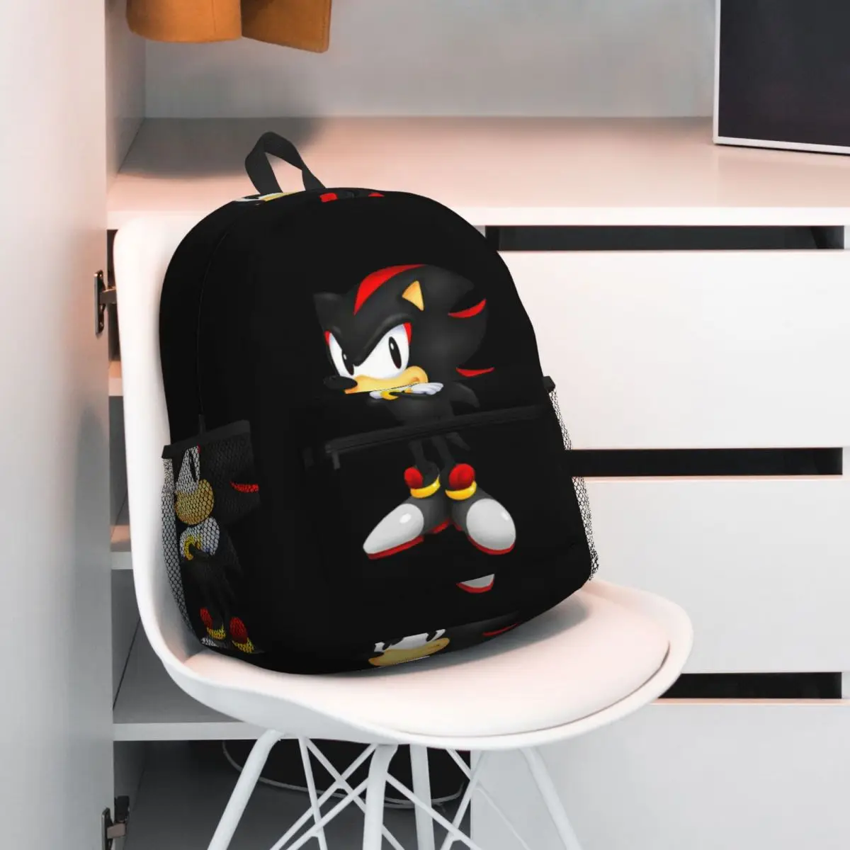 Shadow The Hedgehog Backpack Daypack Large Capacity Children BookBag School Bag Shoulder Bags for Men Women