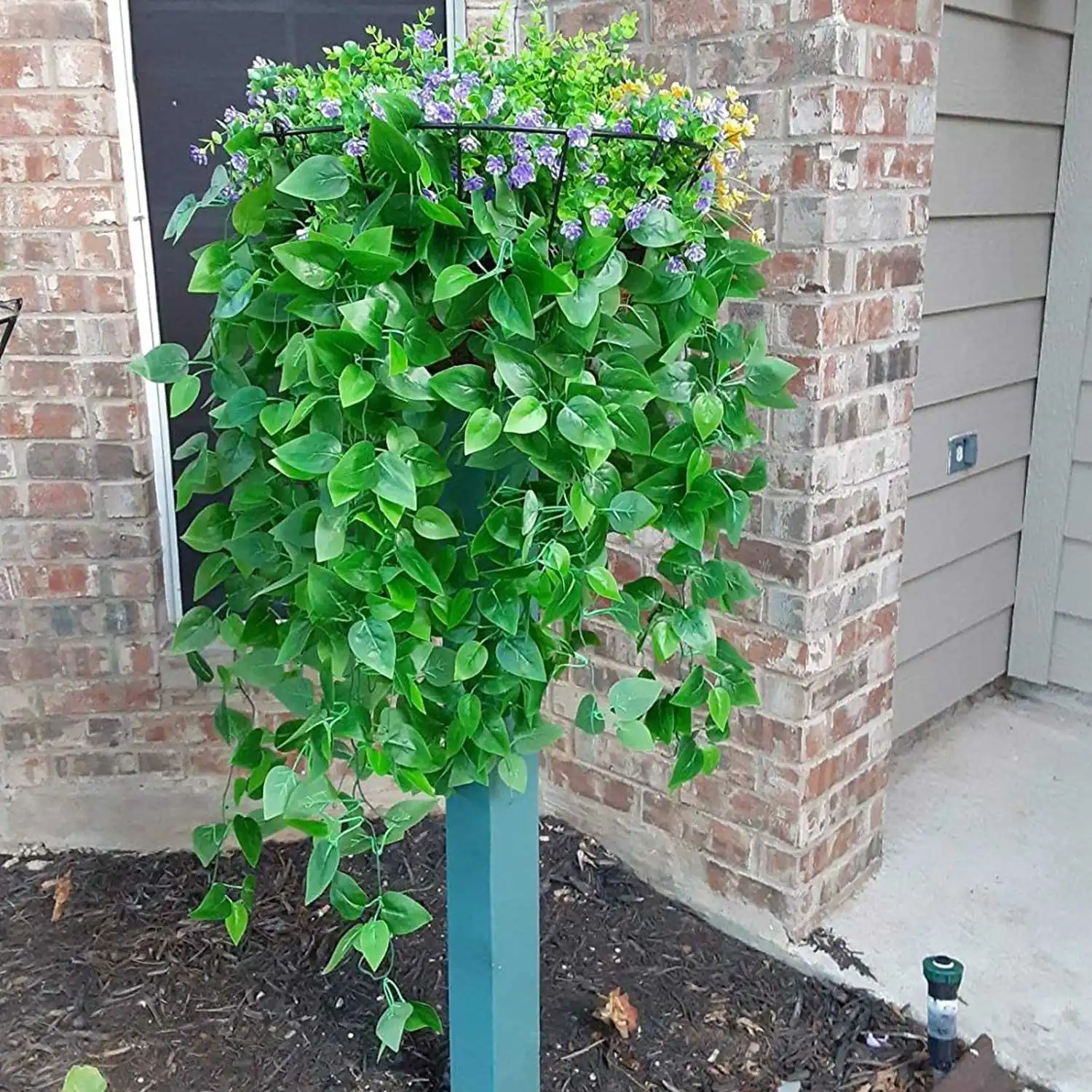 Confezione da 3 piante artificiali appese edera vite foglie finte parete casa stanza giardino cucina matrimonio decorazione esterna