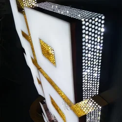 1 roll Side-Light Aluminum Plate Perforated Channel Letter Strip with Holes Handmade Illuminated Sign-Making Material 80mm