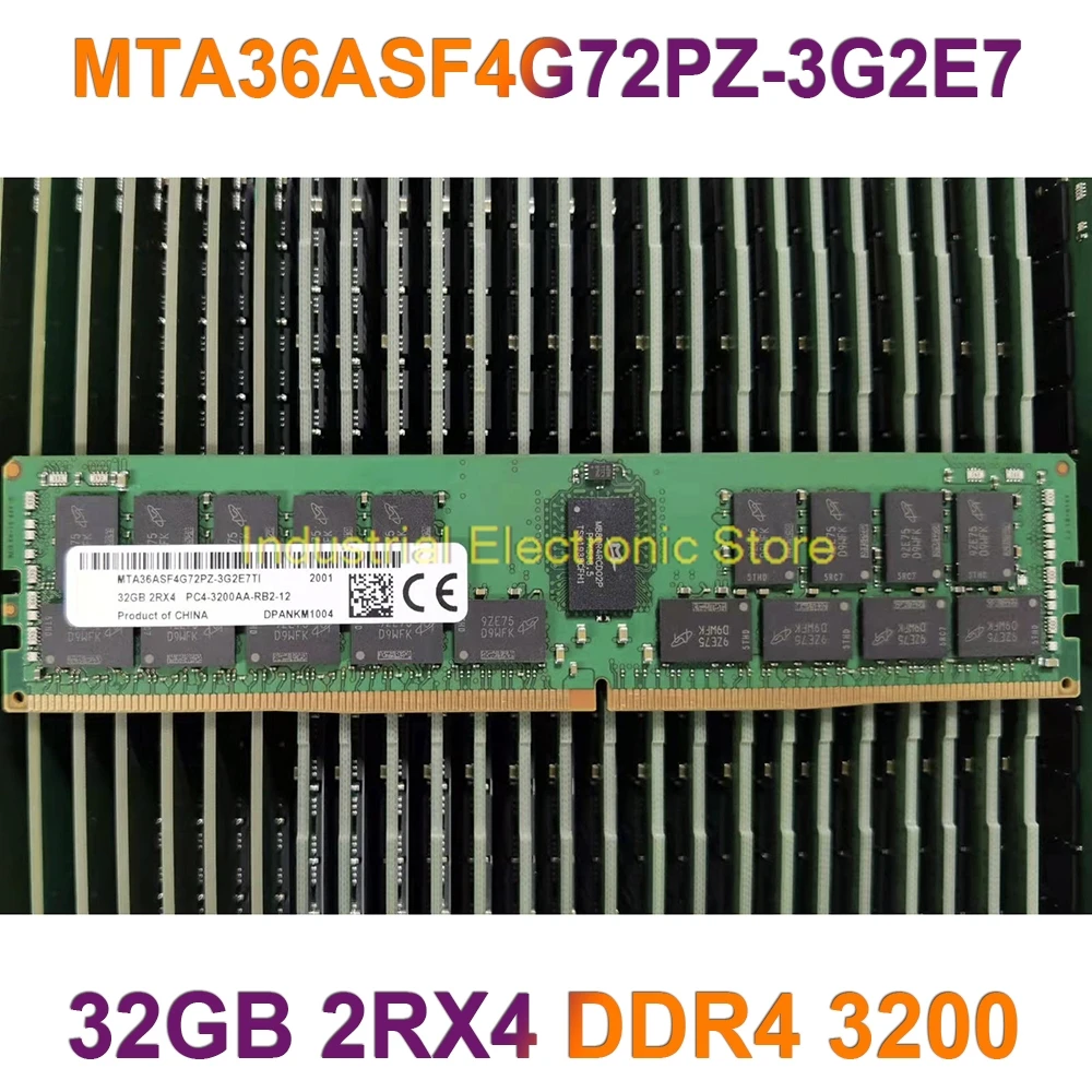 

For MT RAM 32GB 2RX4 DDR4 3200 PC4-3200AA-R Server Memory MTA36ASF4G72PZ-3G2E7