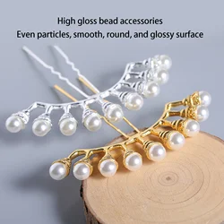 9 Rows Simulate Pearl Bridal U-shaped Pin Metal Barrette Clip Hairpins Wedding Hairstyle Design Tools Women Hair Accessories