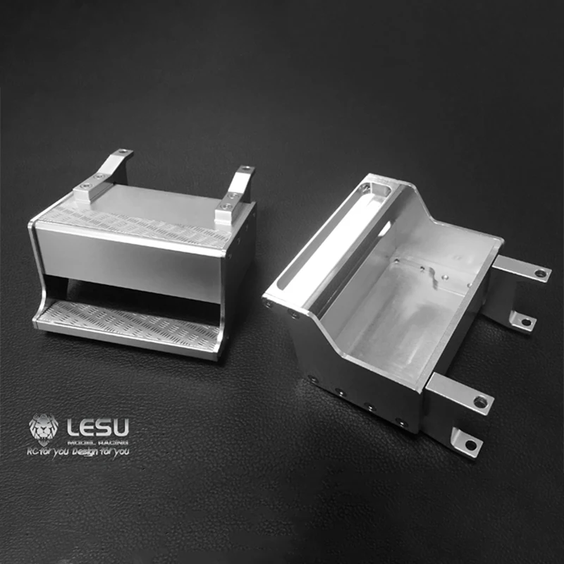 

1 пара для Tamiya 1/14 King RC тяговый грузовик, ящик для инструментов LESU G-6066, обновленные детали из металлического алюминиевого сплава, аксессуары