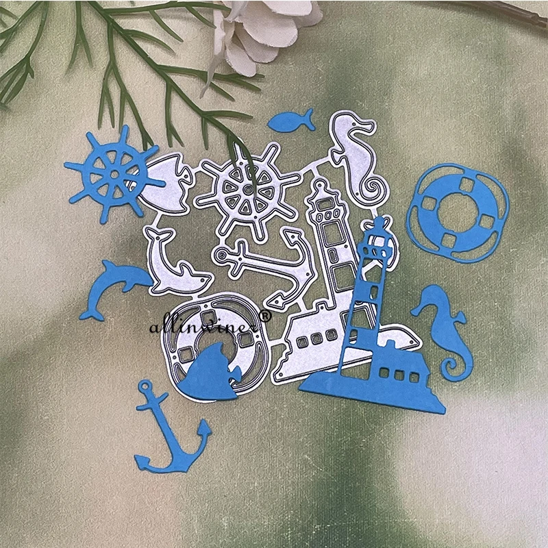 Nautical Set decoration Metal Cutting Dies Stencils For DIY Scrapbooking Decorative Embossing Handcraft Die Cutting Template