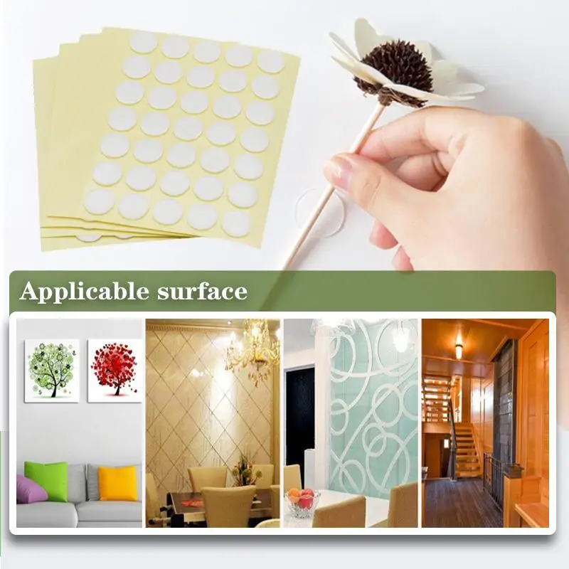 Double Faced Circle Dot Glue Tape Transparent Reusable Waterproof Adhesive Tapes Cleanable Kitchen Home Двухсторонний Скотч