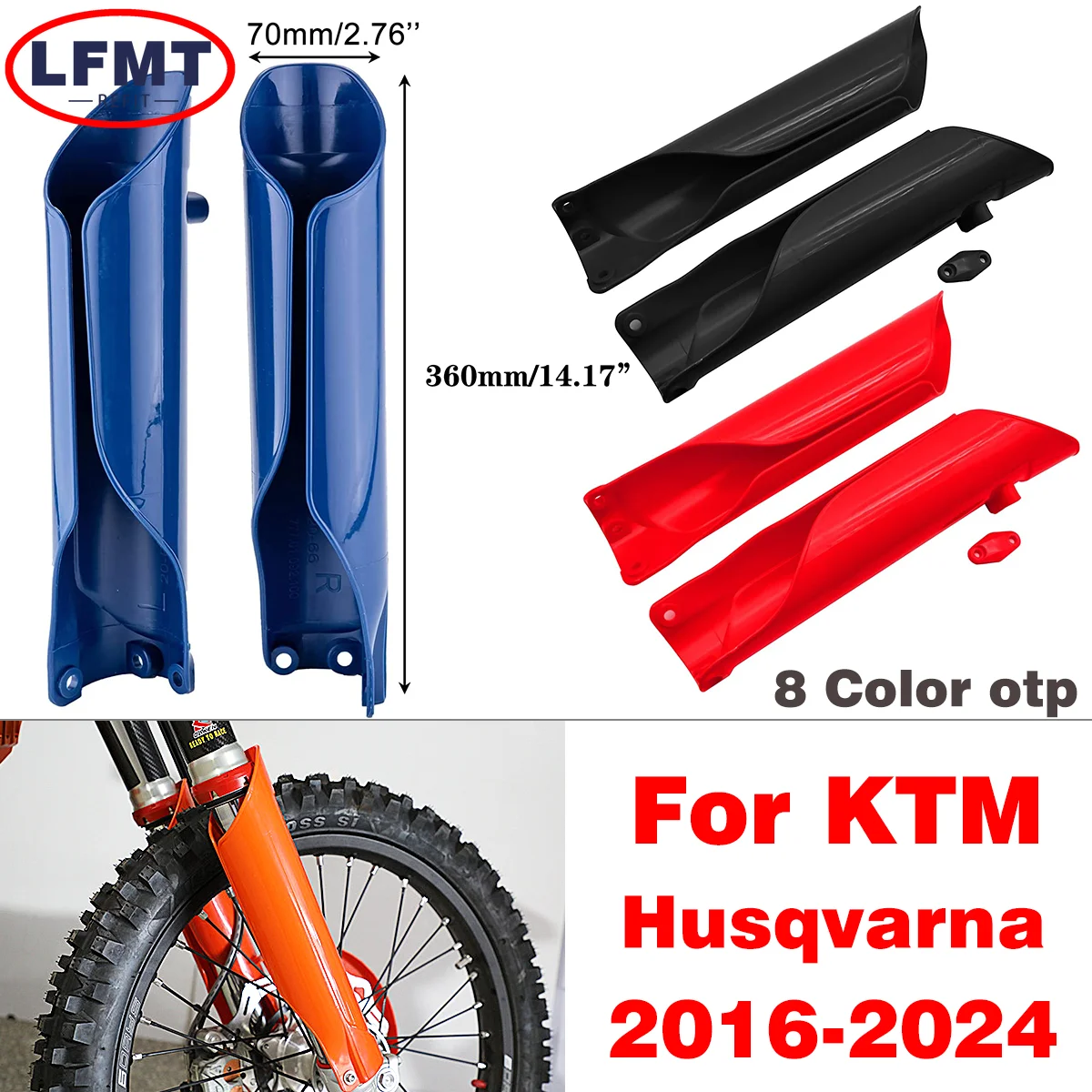 

Motorcycle Fork Protection Cover Shock Absorber Guard For KTM EXC EXC-F SX SX-F XC XC-F XCW XCF-W TPI 125-500 2016-2023 2024