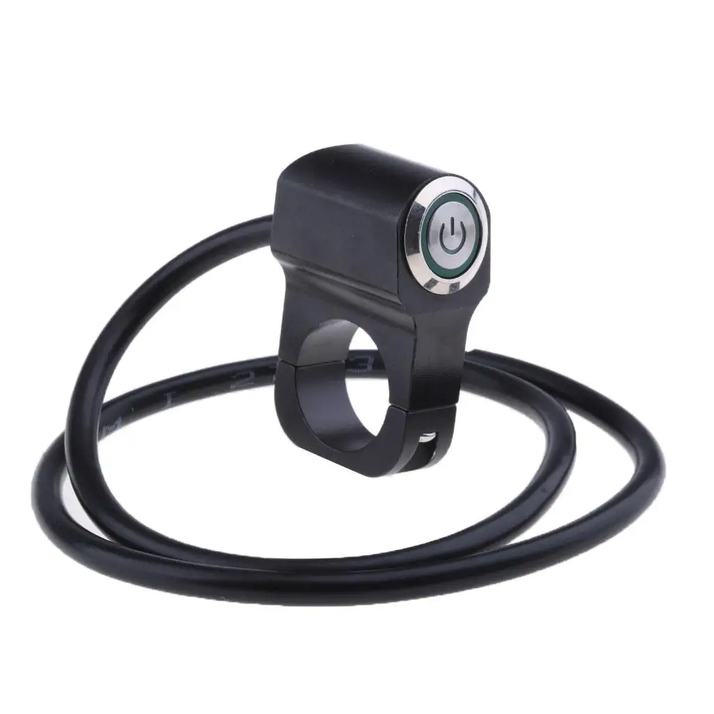 Motorcycle 25mm/Handlebar Headlight Switch and Wires Waterproof On/Off