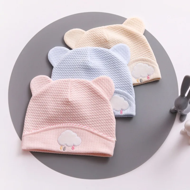 0-13 Months Newborn Full Moon Hat Infant Fetal Cap Kids Mother Accessories Fashion Cotton Cap Soft Comfortable Cute Babies Gifts