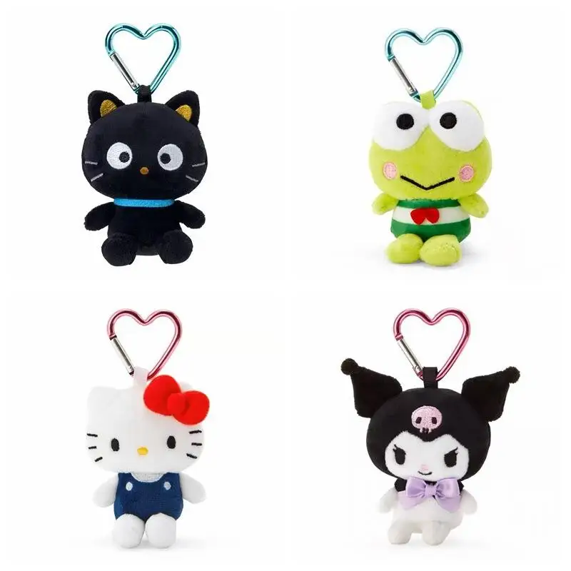 Kawaii Chocochat Hello Kitty Plush Toys Keychain Cartoon Usahana Kero Kero Keroppi Backpack Pendant Doll Friends Birthday Gift