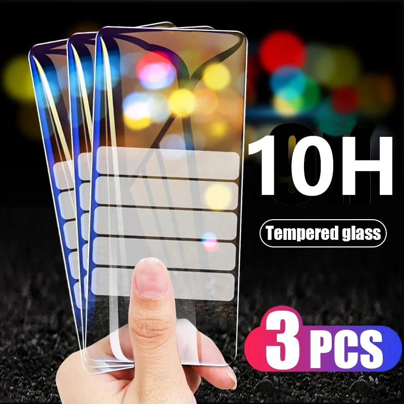 3Pcs Tempered Glass for Motorola Moto G15 Power G35 G45 G55 G75 Screen Protector Glass Shield Toughended Display Film 10H Clear