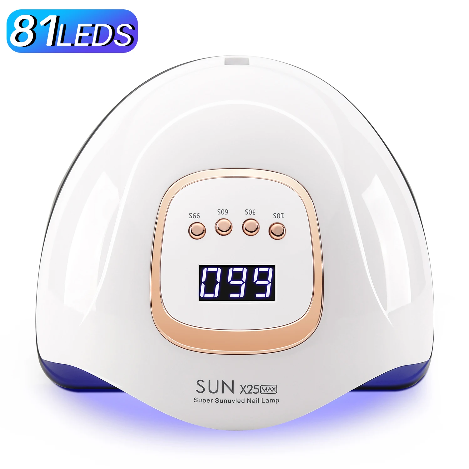 DianaBeauty 380 W professionelle UV-LED-Nagellampe für schnell trocknenden Gel-Nagellack, 90 LEDs, Gel-Trocknungslampe mit 4 Timer-Einstellungen