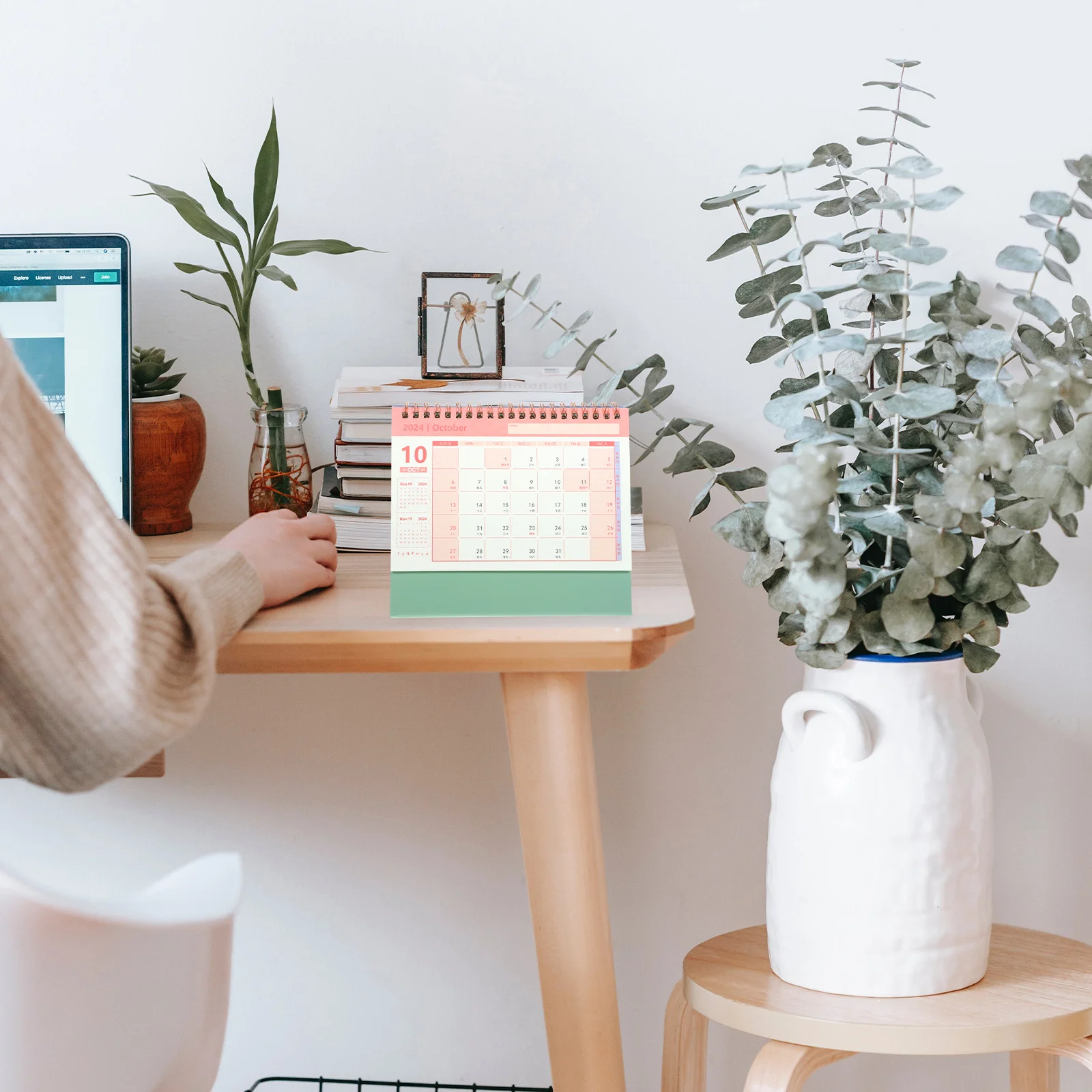 

Calendar Stand Desktop Easel Aesthetic Home Decor Small Standing That Stands up