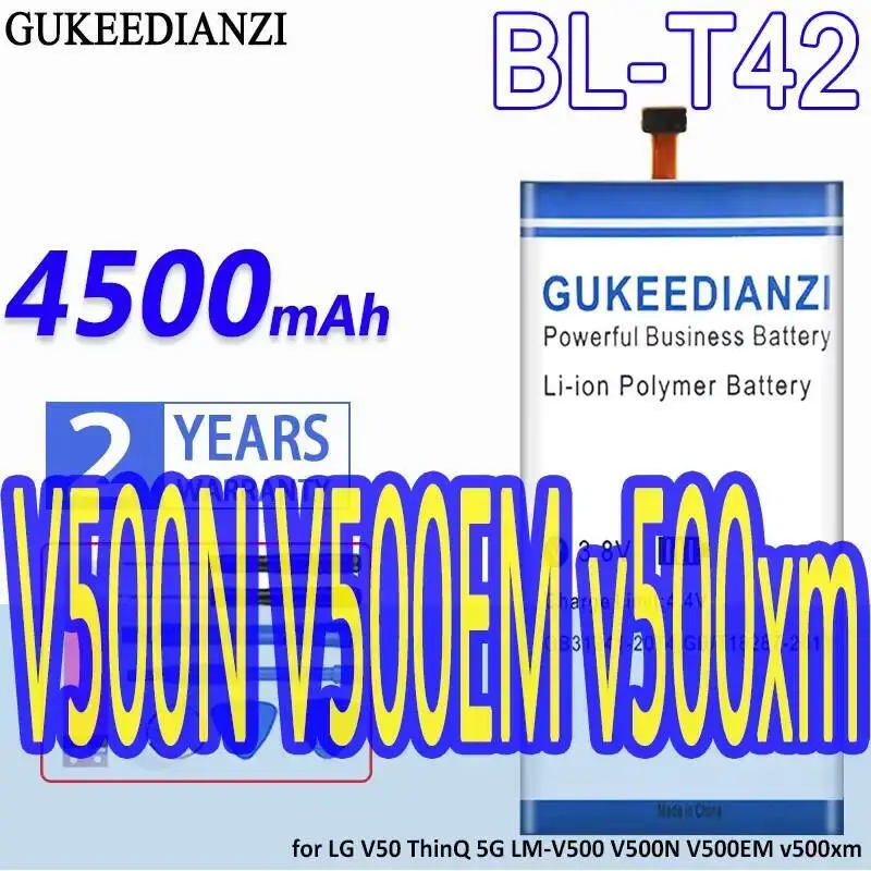 

4500Mah Stable For LG V50 Thinq 5G LM-V500 V500N V500EM V500xm Reliable Power BL-T42 Mobile Phone Battery