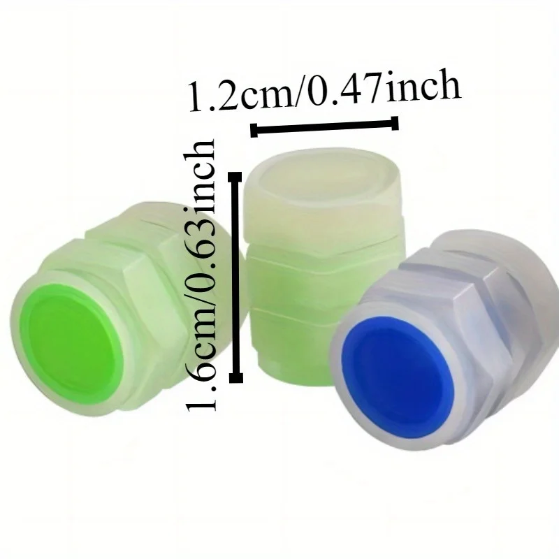 8 أغطية صمامات مضيئة |   زينة الإطارات الليلية مناسبة للسيارات والدراجات النارية والدراجات الآمنة وإكسسوارات لافتة للنظر