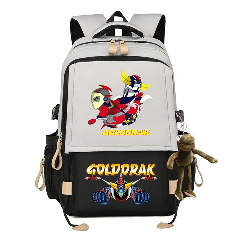 New goldorak men's backpack travel street European and American simple schoolbag fashion trend