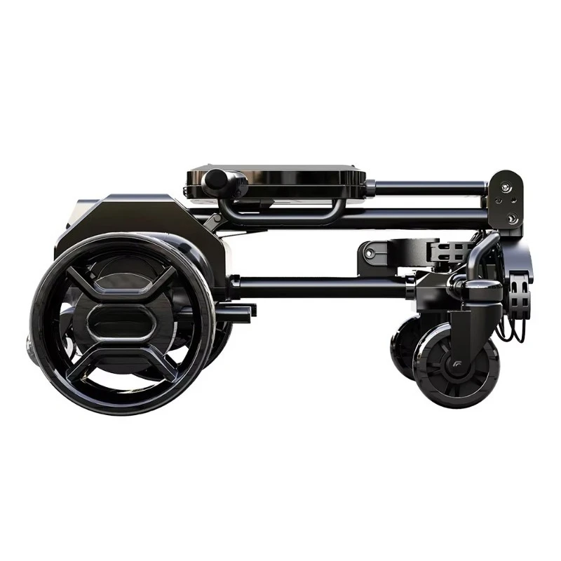 Smart app adjusts speed golf caddy supports slow-motion golf cart