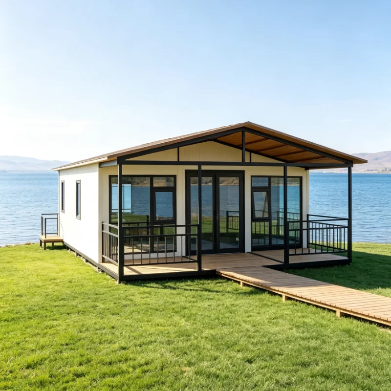 Customized Prefab Modular Cabin Solar Energy Compatible Insulated Soundproof Interior Anti Seismic Foldable Tiny Villa