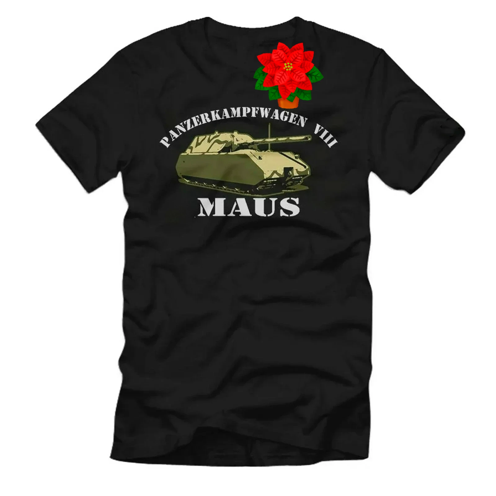 Panzer VIII Maus Super-heavy Tank T-Shirt 100% Cotton O-Neck Summer Short Sleeve Casual Mens T-shirt Size S-3XL