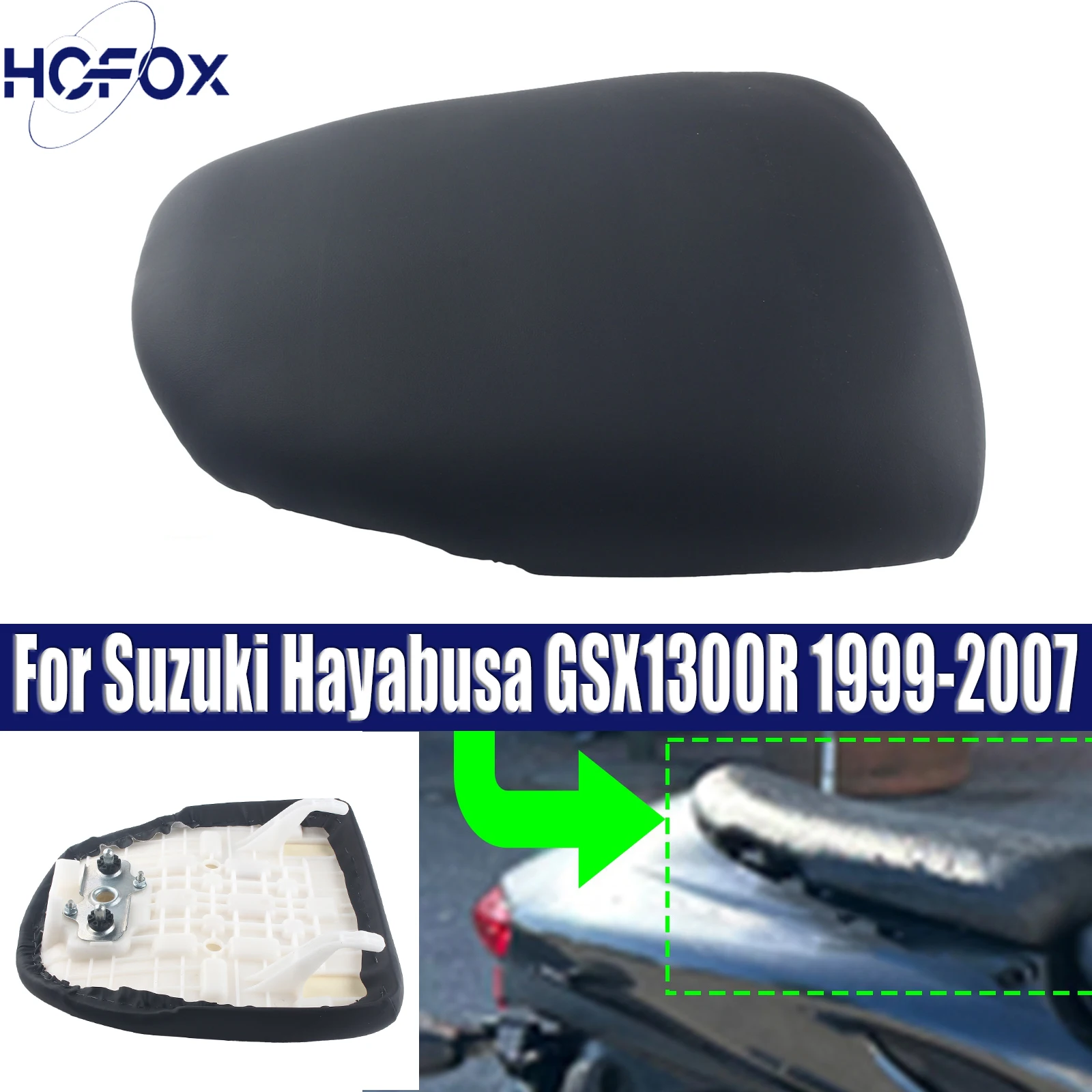 

Подушка заднего пассажирского сиденья мотоцикла для Suzuki Hayabusa GSX1300R 1999-2007 2000 2001 2002 2003 2004 2005 2006