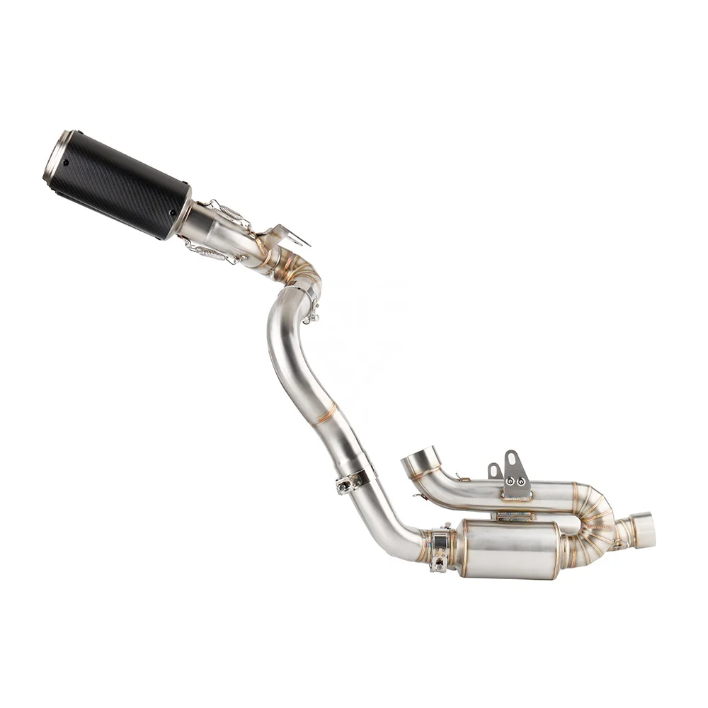 

For Ducati Panigale V4 2022 2023 2024 Panigale V4S V4 S Escape Slip-on Motorcycle High Mount Exhaust Muffler With Link Pipe