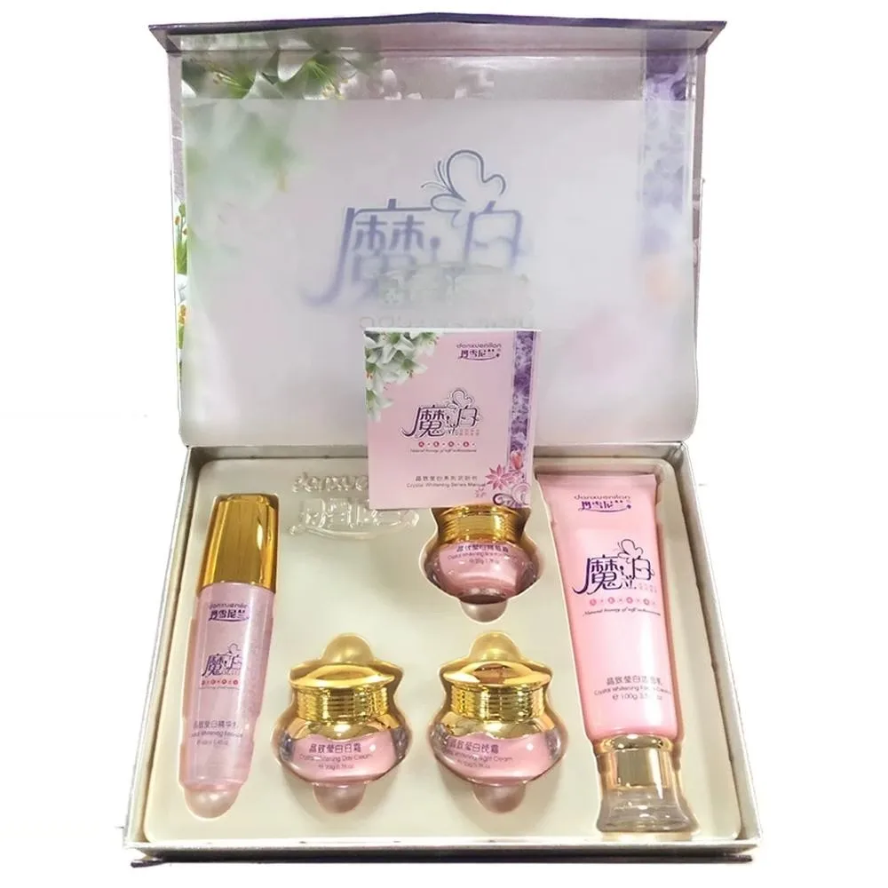 Face Skin Care Set Day cream/Night Cream /Segregation frost/facial cleanser/essence moisturizing whiten Set
