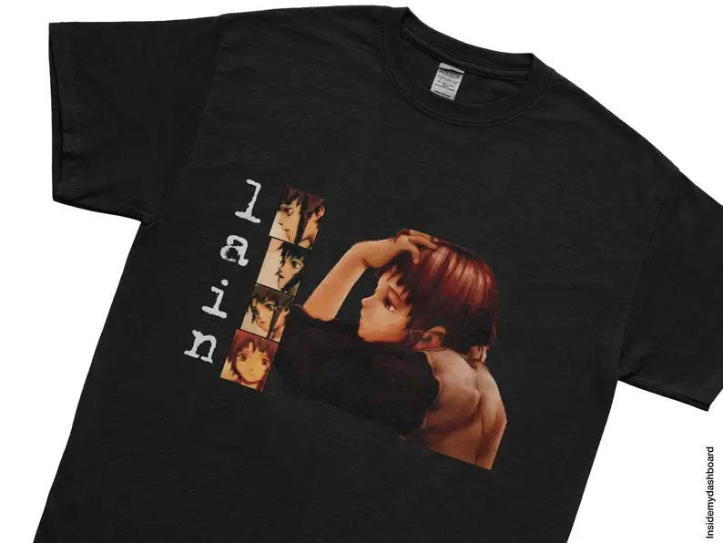 Serial Experiments Lain Deep Ponder T-Shirt, Lain Anime, Serial Experiments Lain Shirt,  Tee