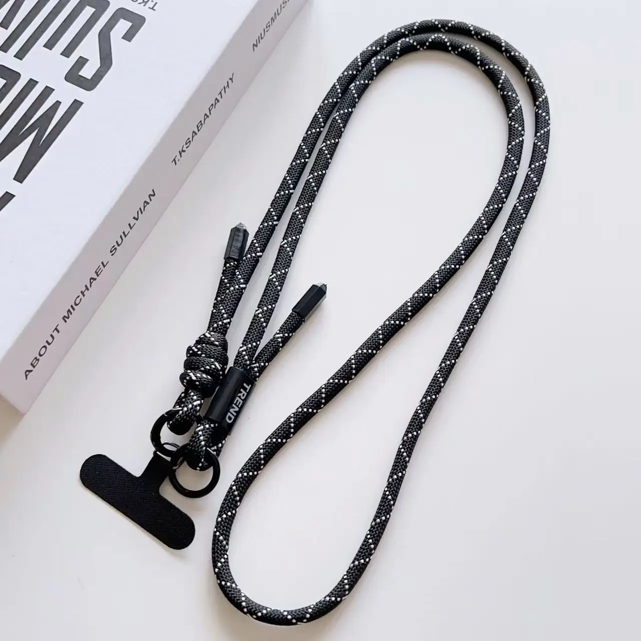 قابل للتعديل موضة مكافحة فقدان الهاتف الحبل 120 سنتيمتر Crossbody الرقبة الحبل شريط للرسغ آيفون 17 برو ماكس سلسلة حلقتين حبل