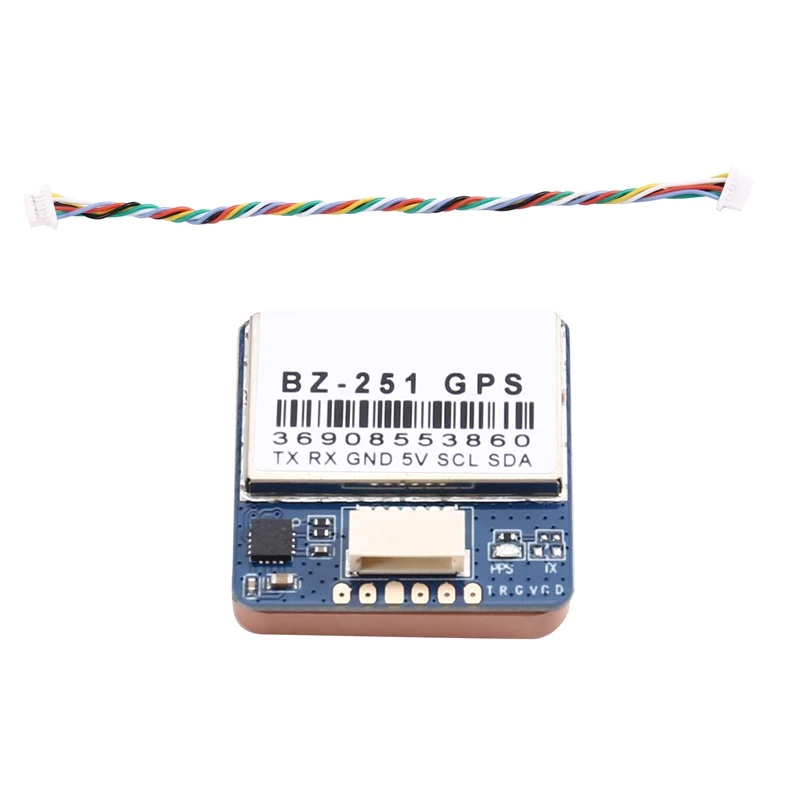 BZ-251 GPS Module with QMC5883 Compass for FPV Flight Control Fixed-Wing Out of Control Return Rescue Drone Parts-A32R