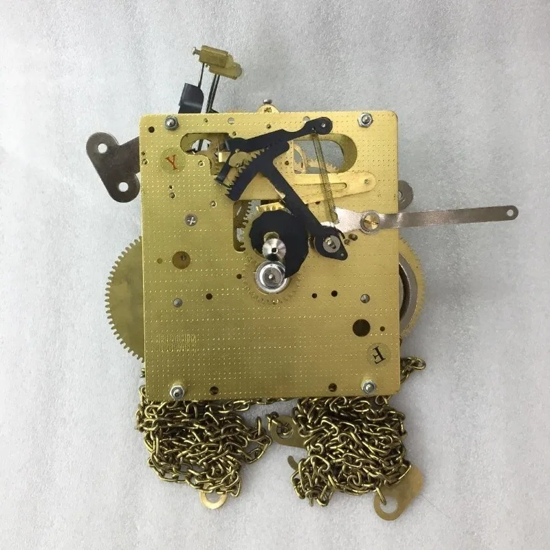7 Day Double Weight Zipper Ping Pong Chime Clock Movement, Mechanical Replacement Parts for Grandfather Floor Standing Clock
