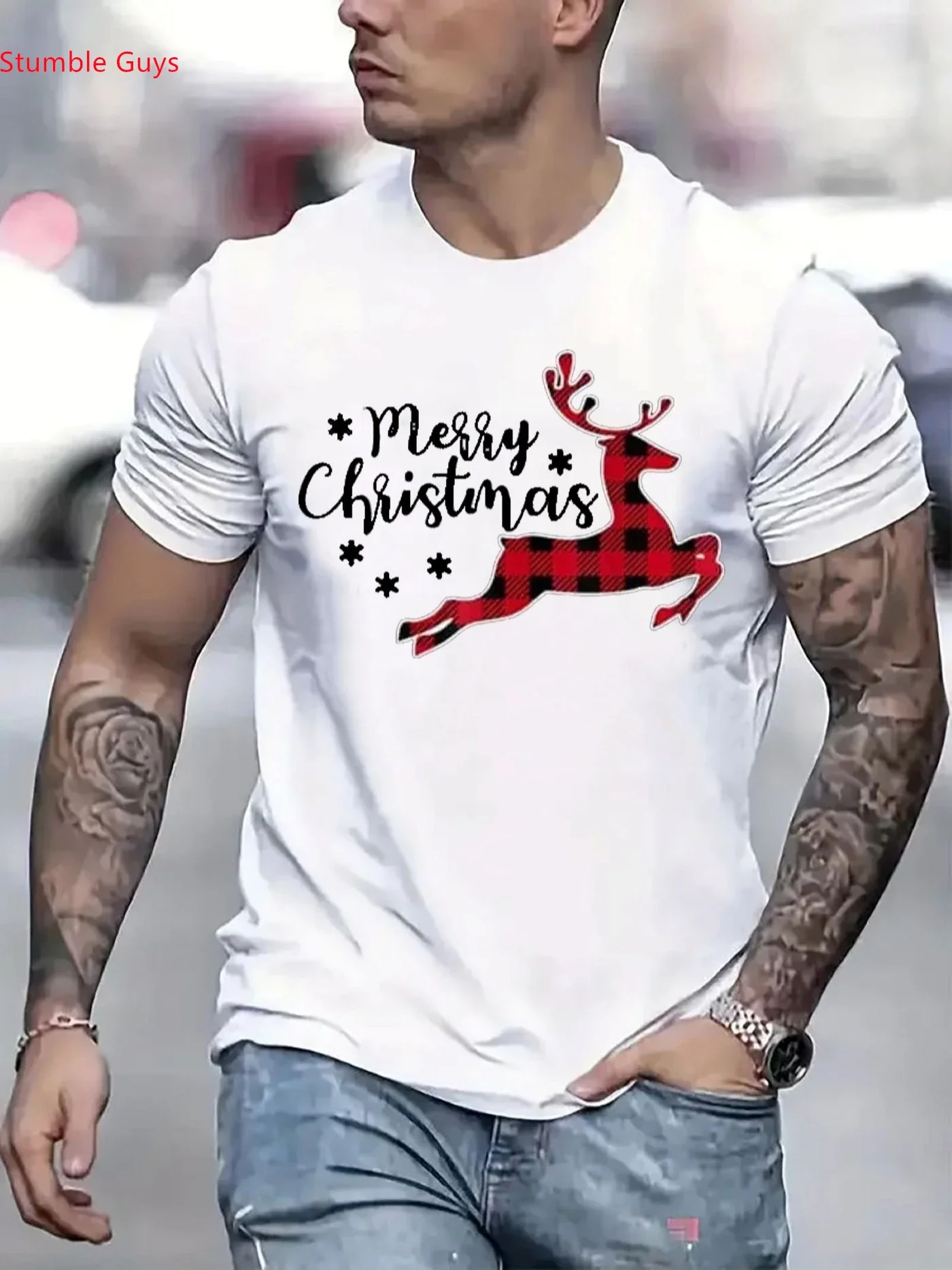 Men's Fashion Casual Quick Dry Jersey T-Shirt Summer Short Sleeve Breathable Printed Sportswear