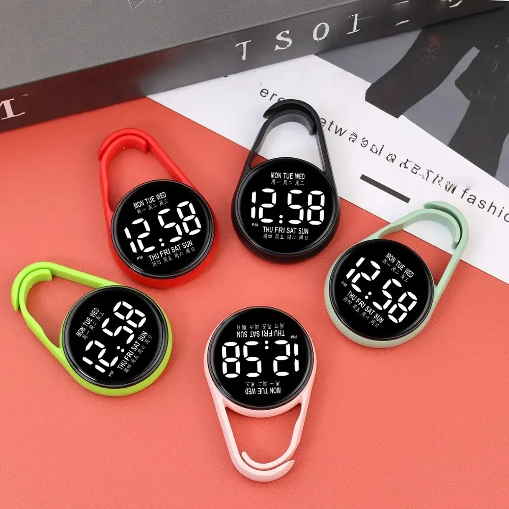 LED Electronic Hanging Watch Portable Digital Display Pocket Watch Waterproof Pocket Style Luminous Pocket Watch