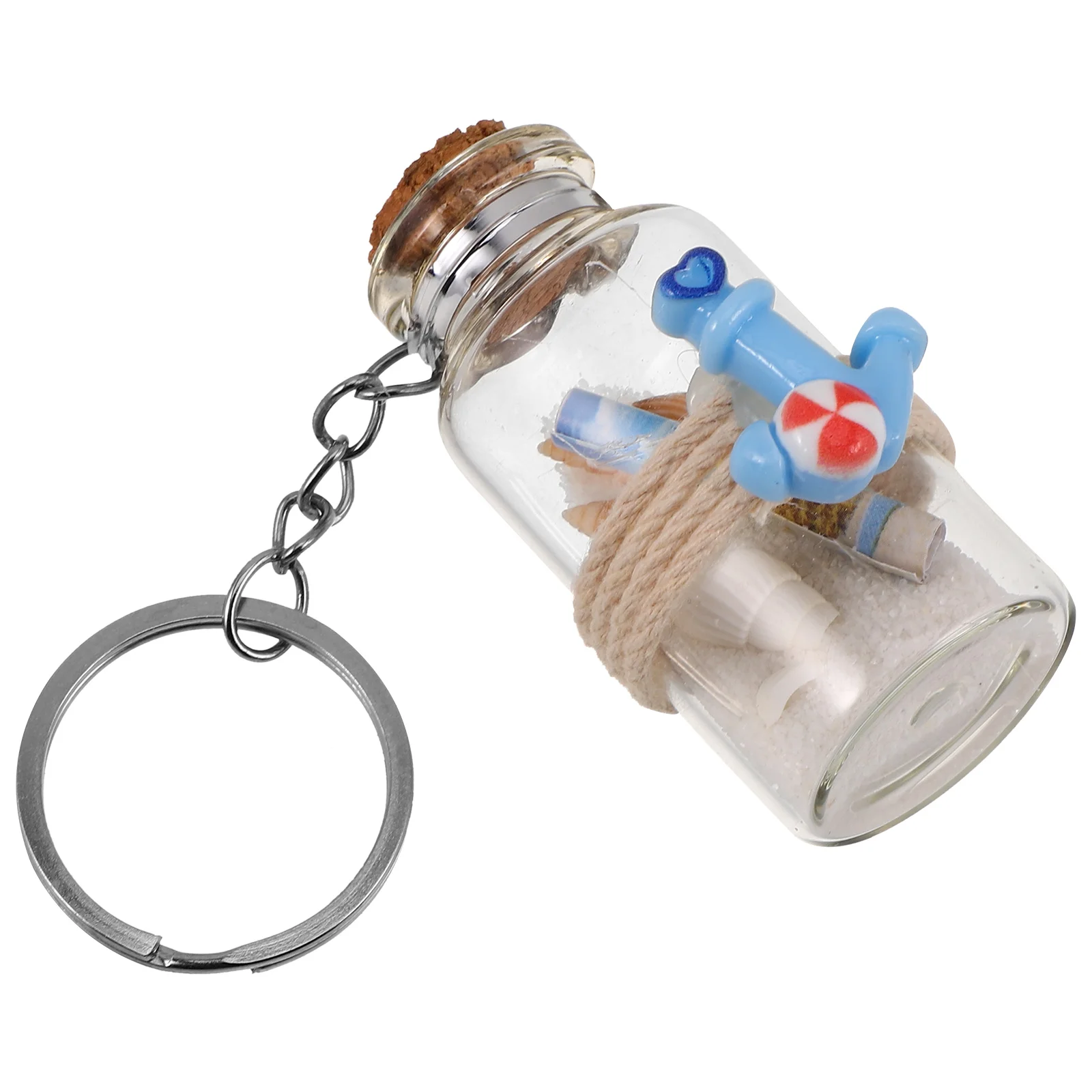 

Bottle Purse Charms Anchor Wishing Bottles Mini Bag Charm Glass Containers Aesthetic Keychains Cute Charms