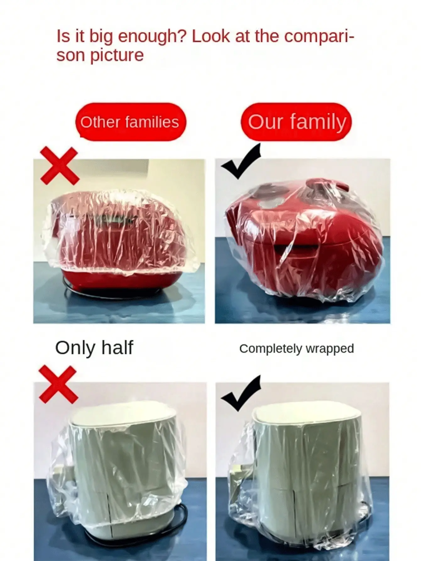 10pcs Dust Cover Protective Sleeve For Household Kitchen Appliances