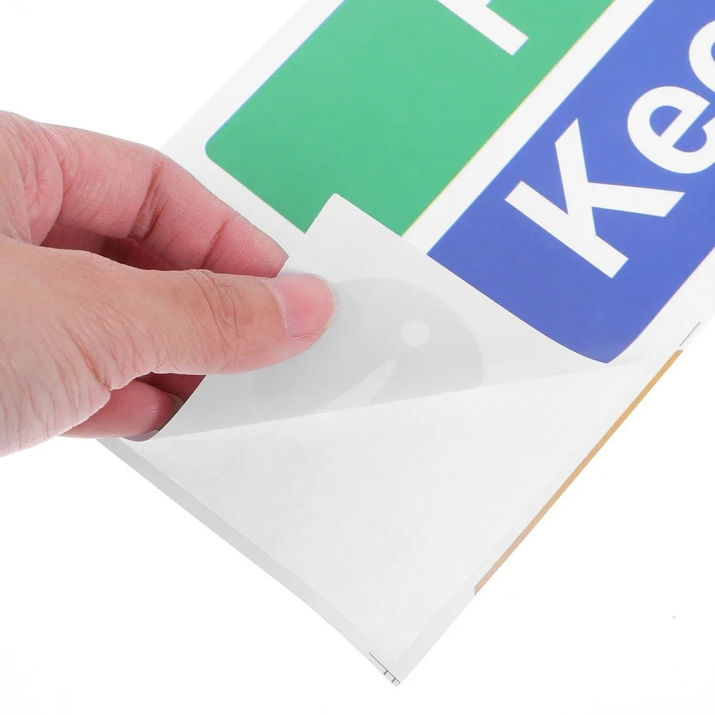 20 Fire Exit Keep Clear Signs Made from PVC for Reliable Performance in Offices Apartment Complexes and Storage Facilities