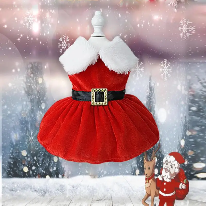 Christmas Dog Dresses For Small Dogs Clothes Winter Christmas Cosplay Dogs Pet Dress Fancy Princess Puppy Dress Bichon Spitz