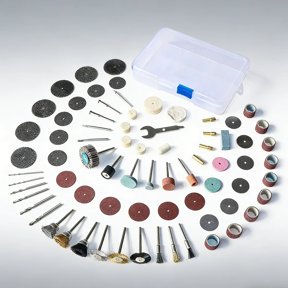 

Набор аксессуаров для роторного инструмента Dremel - 75 предметов: шлифовальные круги, сверла и абразивные диски для резьбы, полировки и резки