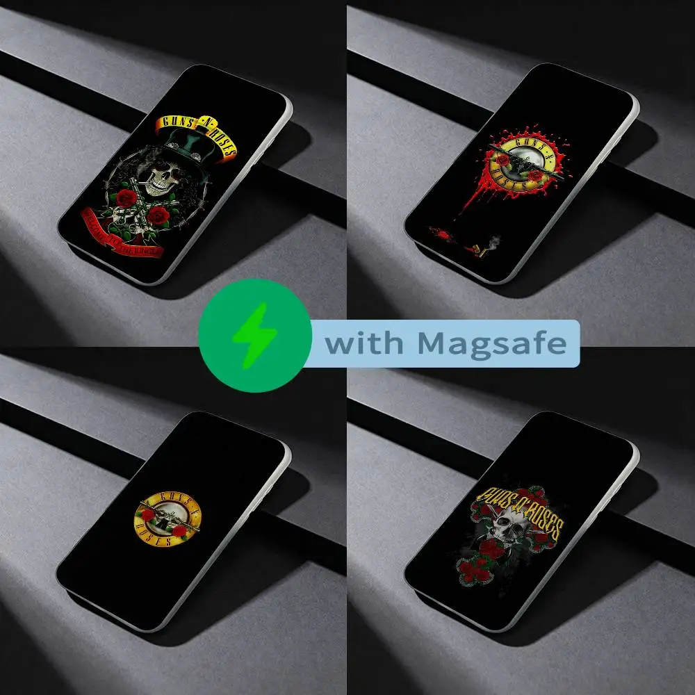 

Anime G-Guns N Roses Phone Case For iPhone 17,16,15,14,13,12,X,XS,Pro,Max,Plus,E,Air,Mini with Magsafe Magnetic Liquid TPU
