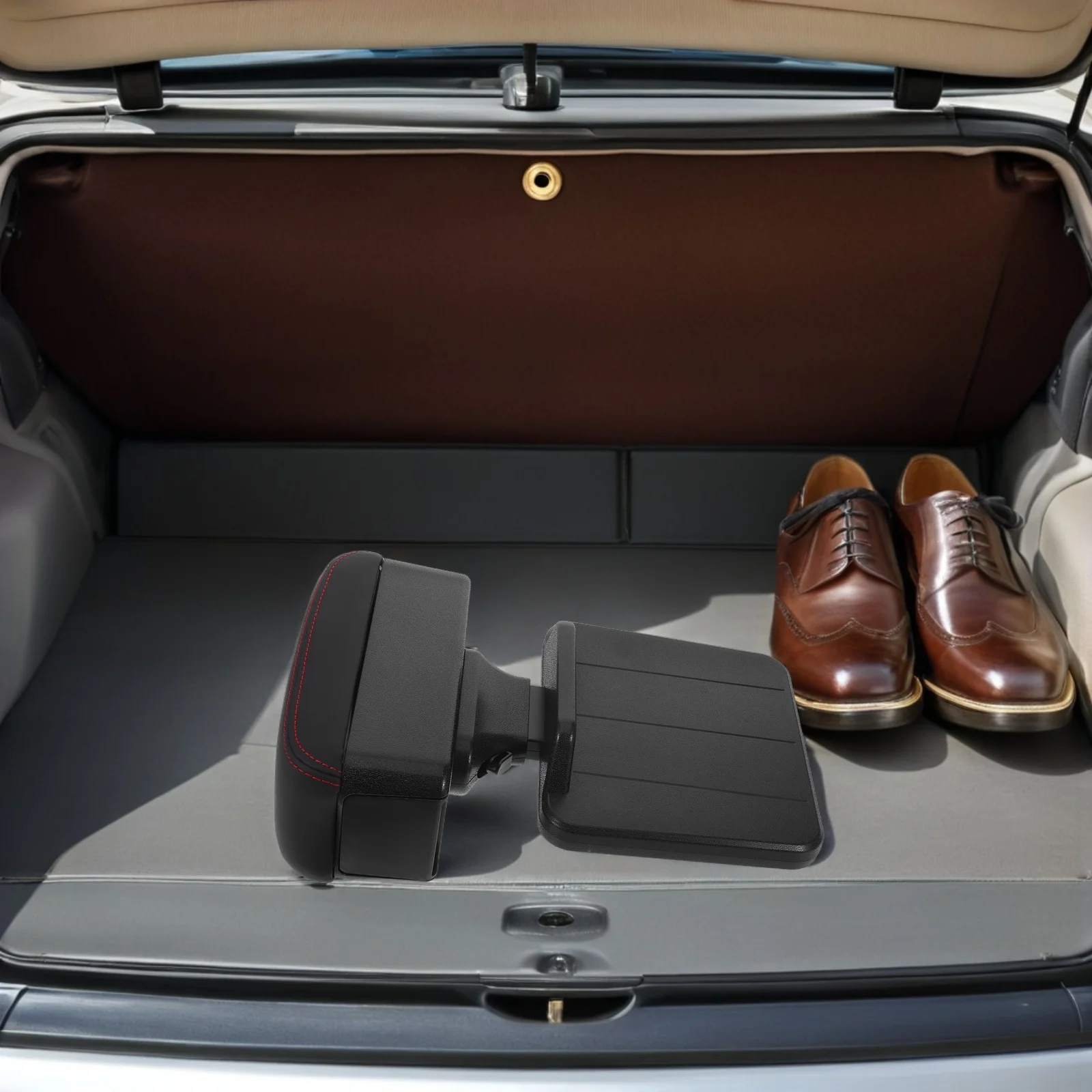 車用アームレスト収納オーガナイザー 調整可能 センターコンソールボックス スライド式 サイドフリップトップ 車内インテリアアップグレード 車用収納