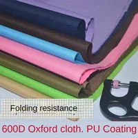 600D Waterproof Oxford Fabric PU Coating Folding Resistant By The Meter for Bags Backpack Tents Sewing Cloth Thickened Blue Gray