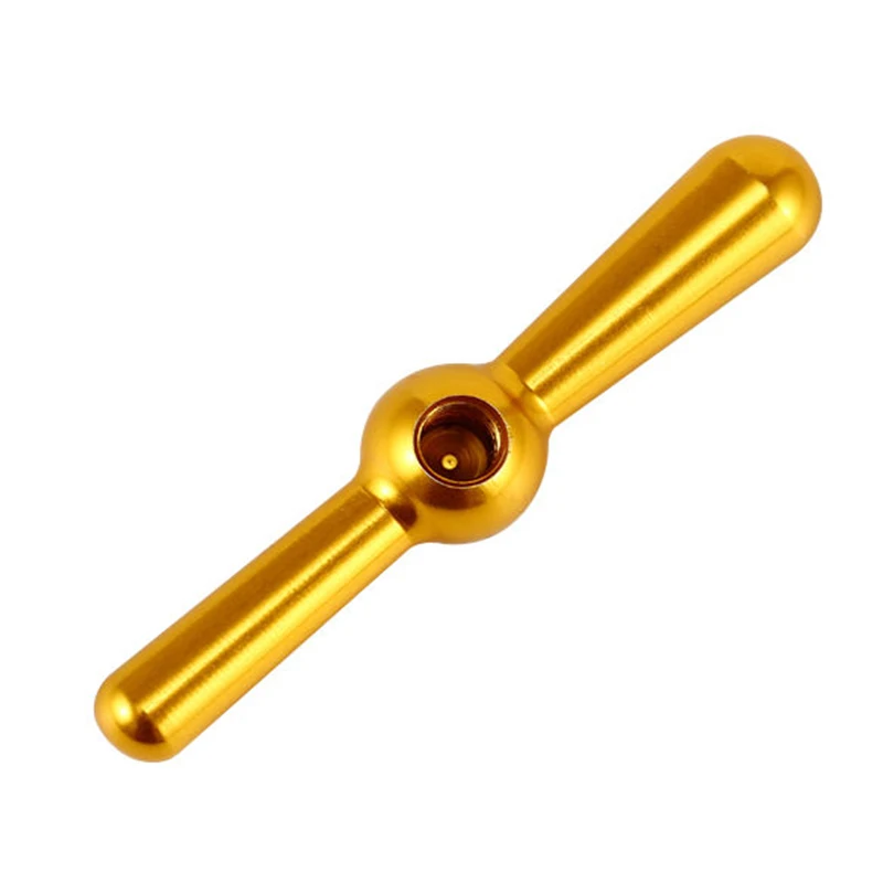 

OEM Precision CNC Aluminum Alloy CNC Machined Gold Anodized T-handle / Threaded Control Knob