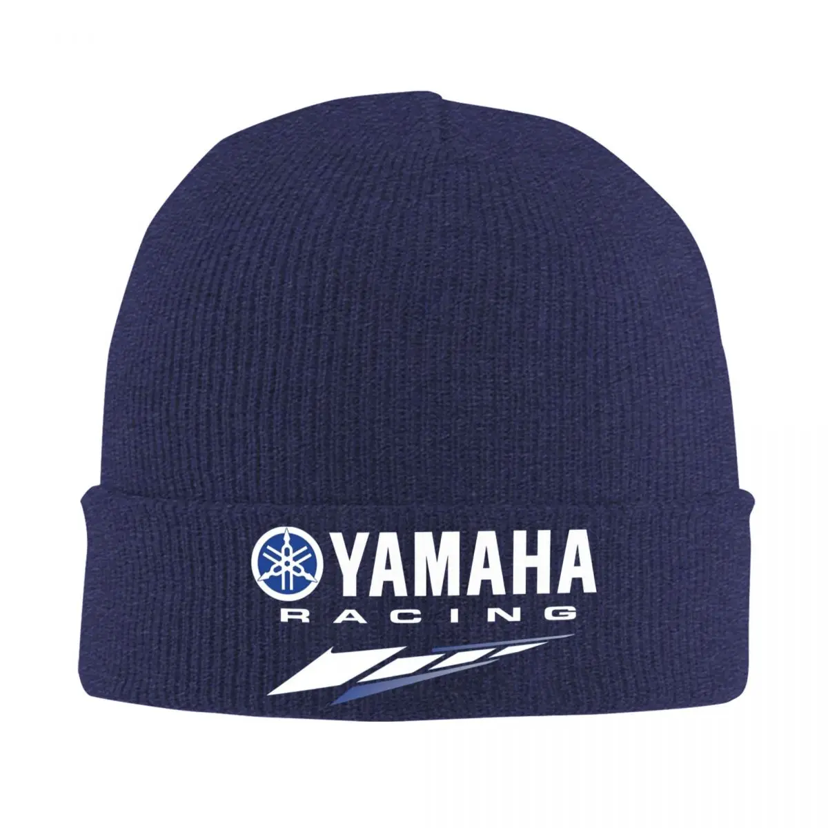 Moto Y-yamaha Racing Motorcycle Merch Winter Knit Cuff Beanie For Unisex Knitted Caps Bonnet Hats