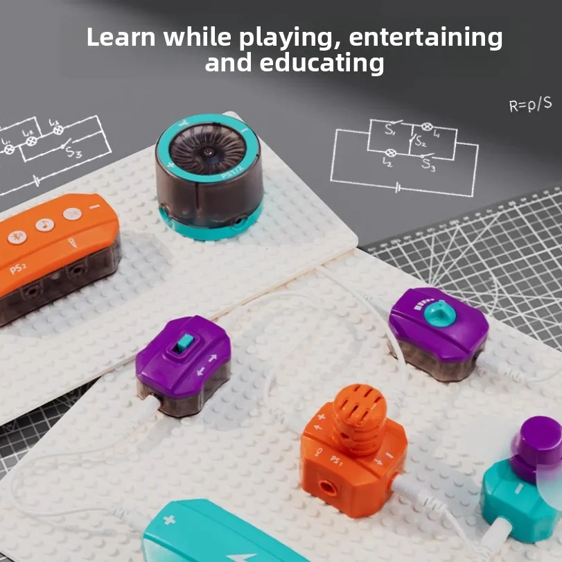 Circuit Experiment Building Blocks Toy Assembly Science Experiment Set Physics Enlightenment Wholesale DIY Science Education Ass