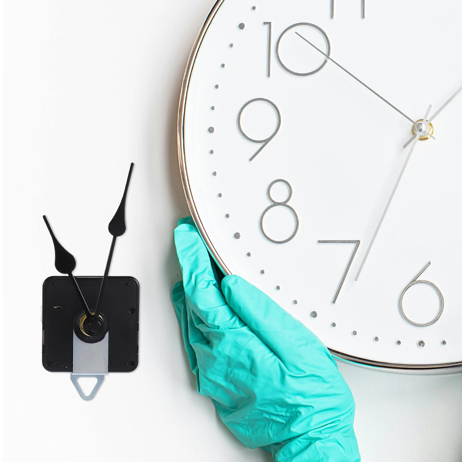 

3Sets Quartz Clock Movement Operated Silent Running Easy Installation Replacement Wall Clock Mechanism