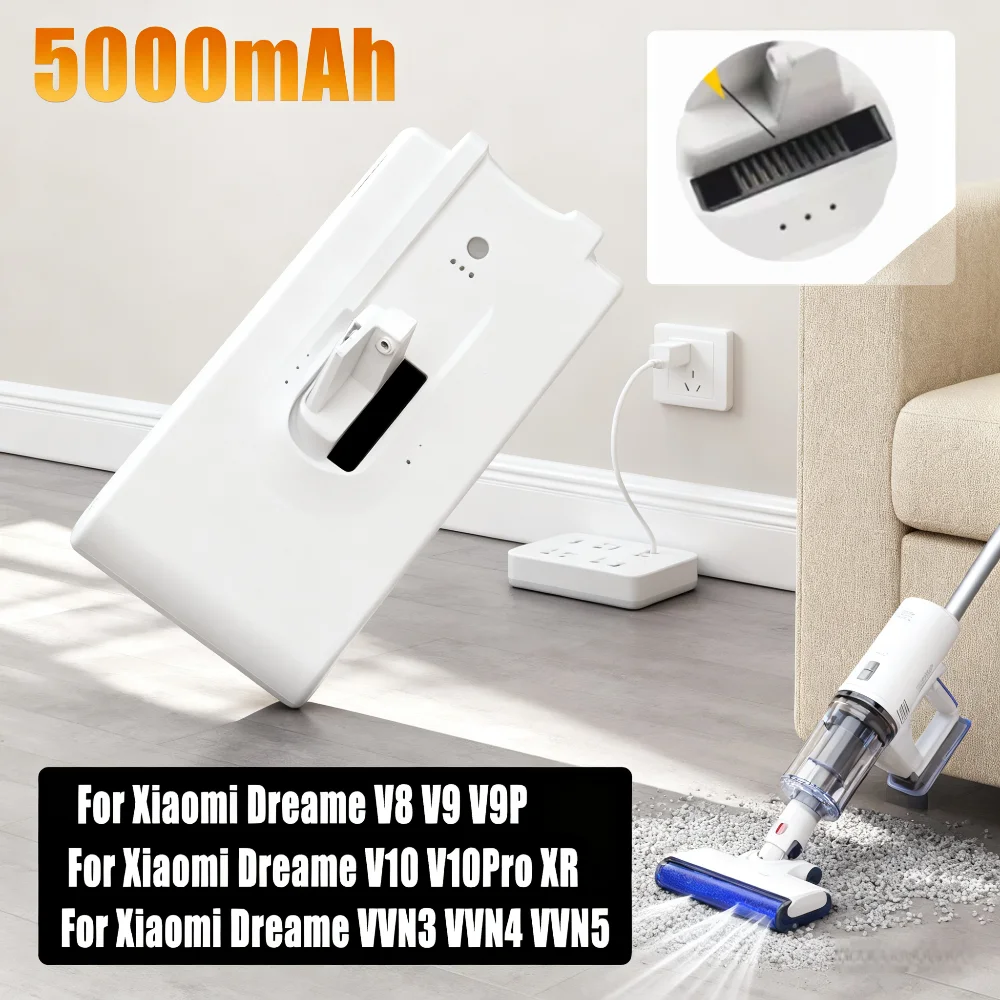 

Battery Replacement for Dreame VVN3 VVN4 VVN5 & V8 V9 V10 V9P V10Pro XR - Handheld Vacuum Cleaner Parts