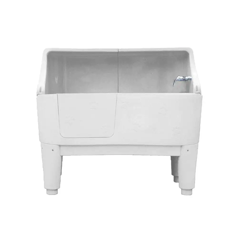 

White professional durable high-grade plastic multi-colored dog bathtub