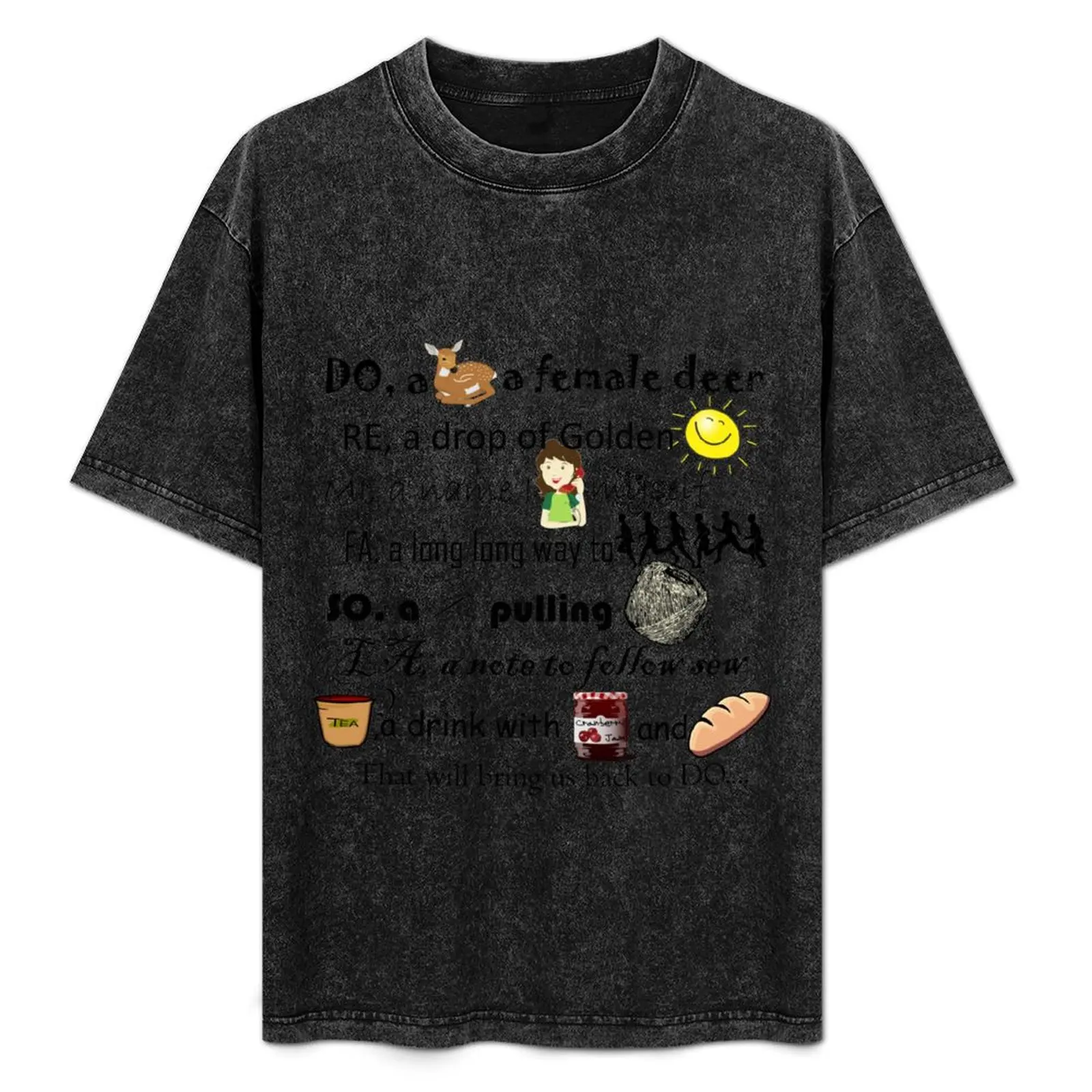 

Creative Musical DO-RE-MI design T-Shirt Large Size Casual Tee Shirt